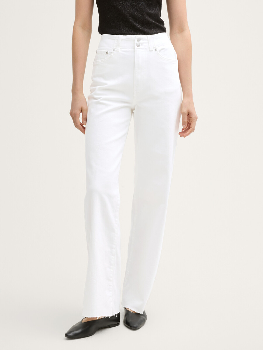 weite jeans mit stretch