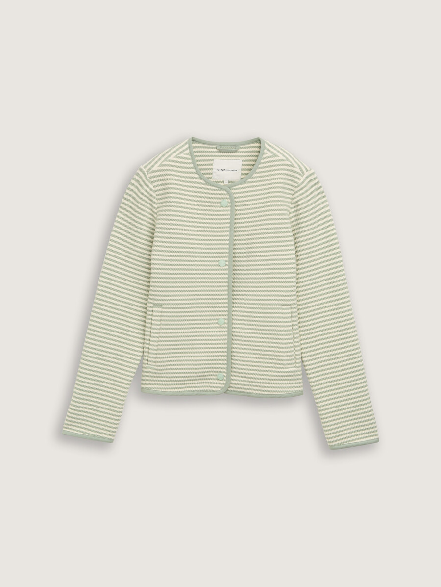 jacke mit streifenmuster