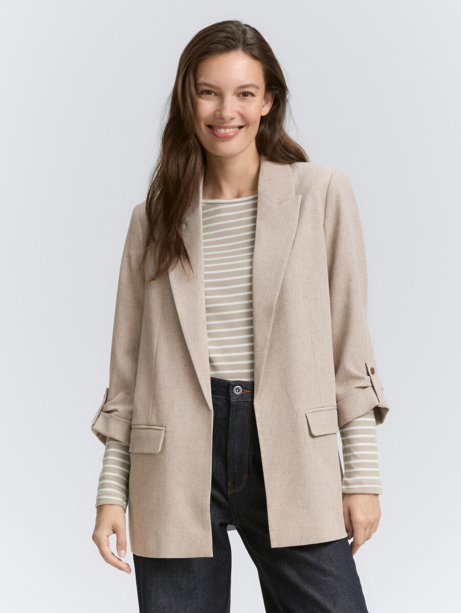 blazer mit lockerer passform