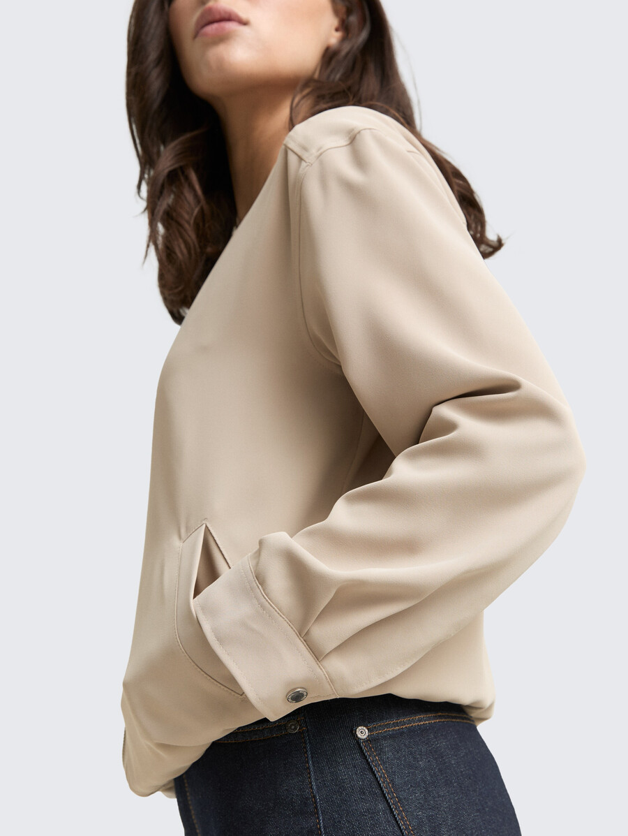 locker geschnittene blousonjacke