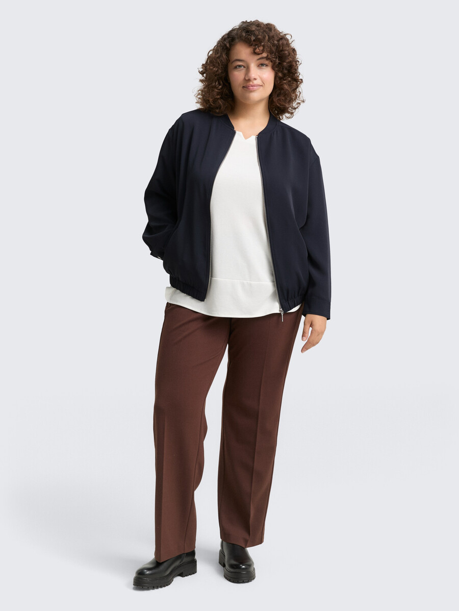plus size – locker geschnittene blousonjacke