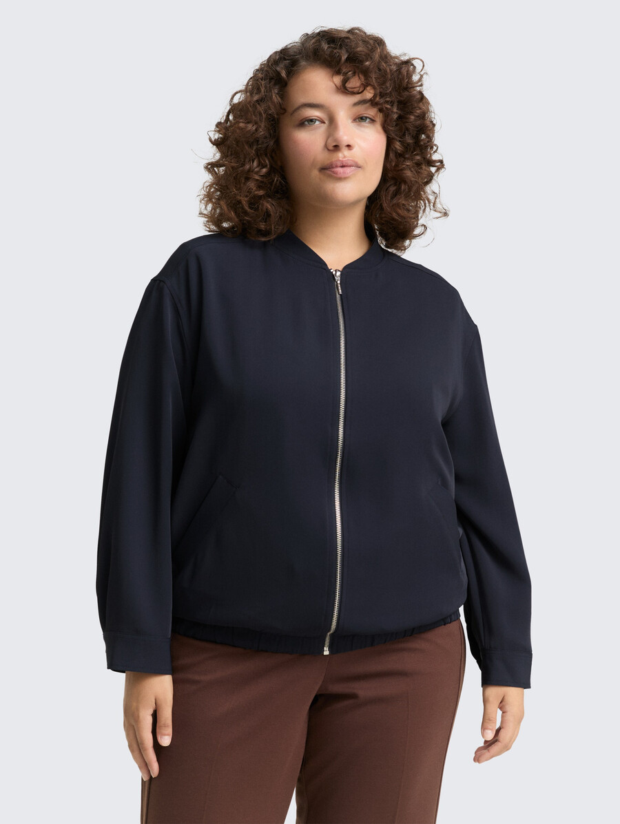 plus size – locker geschnittene blousonjacke