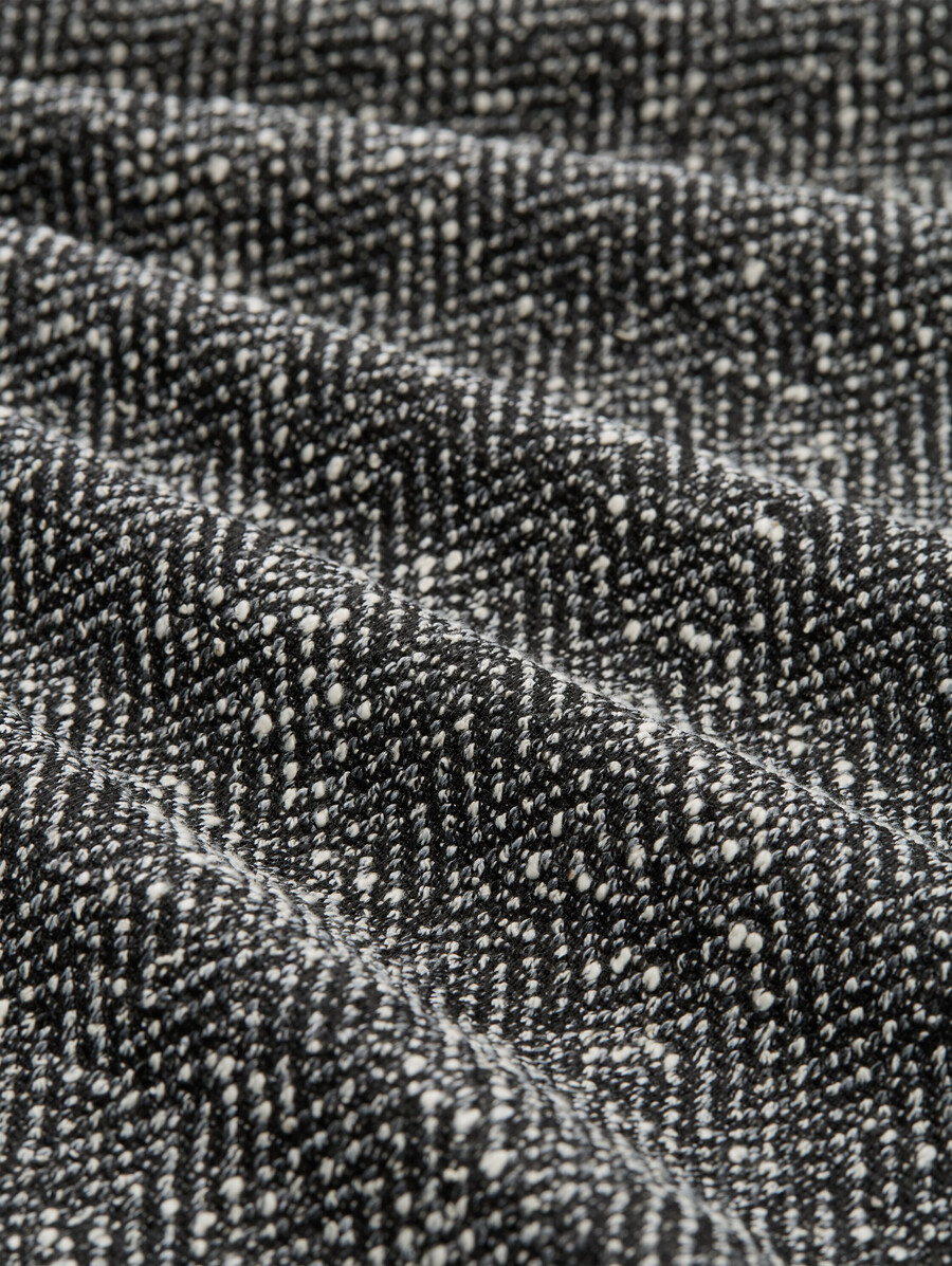 bouclé-jacke in regulärer passform