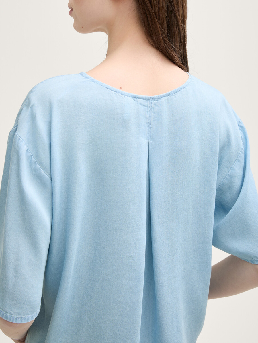 bluse mit lockerer passform