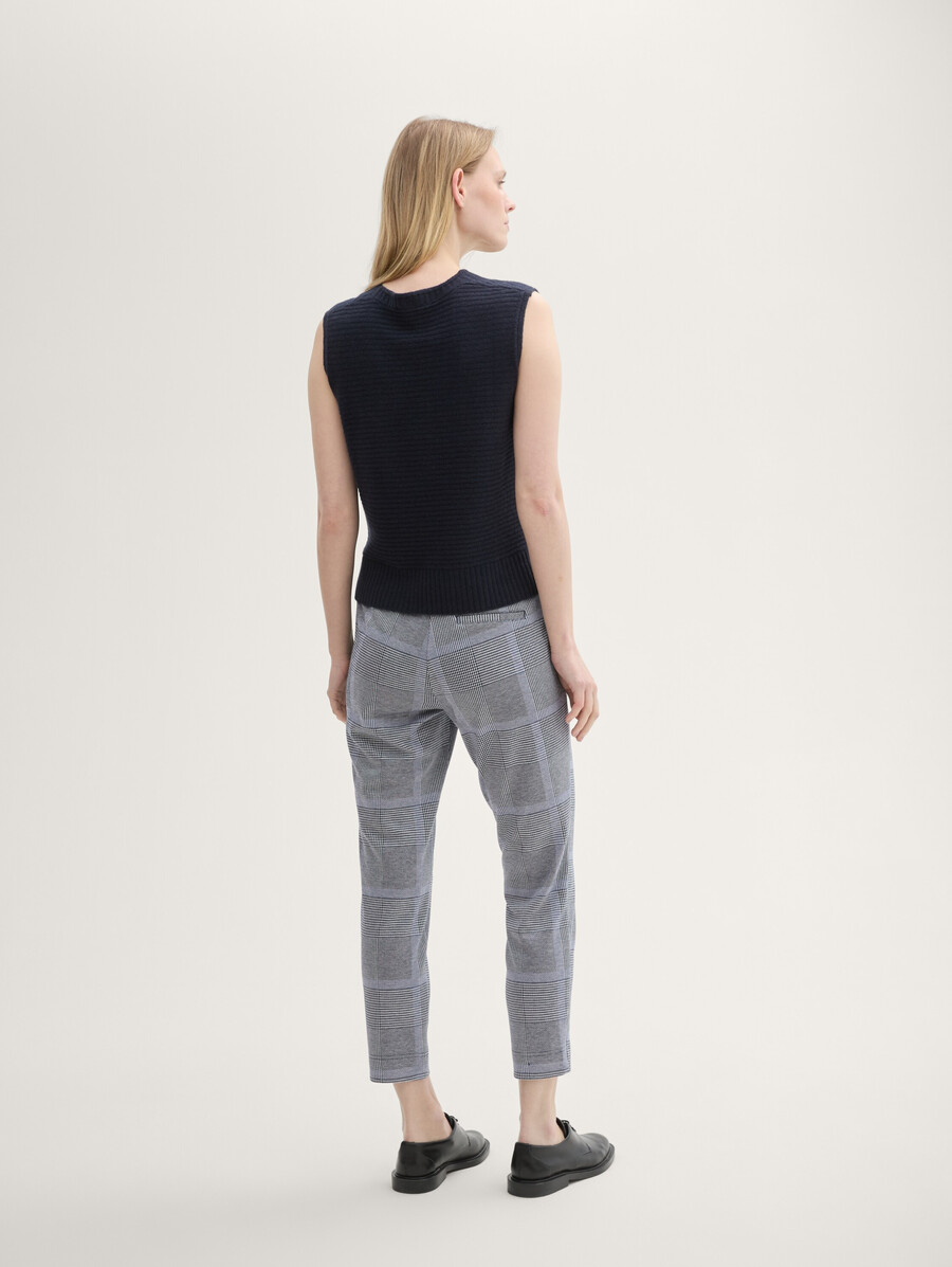 locker sitzende karohose aus lenzing ecovero