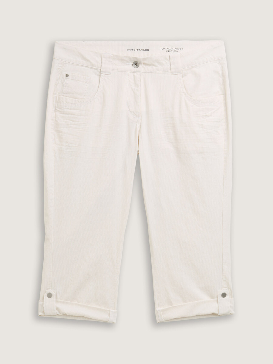 schmal zulaufende locker sitzende caprihose