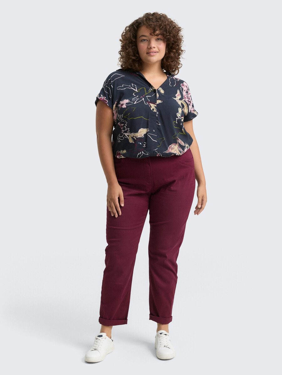 plus size – schmal geschnittene cropped-hose
