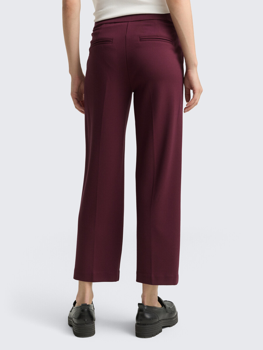 cropped ttmia straight pants