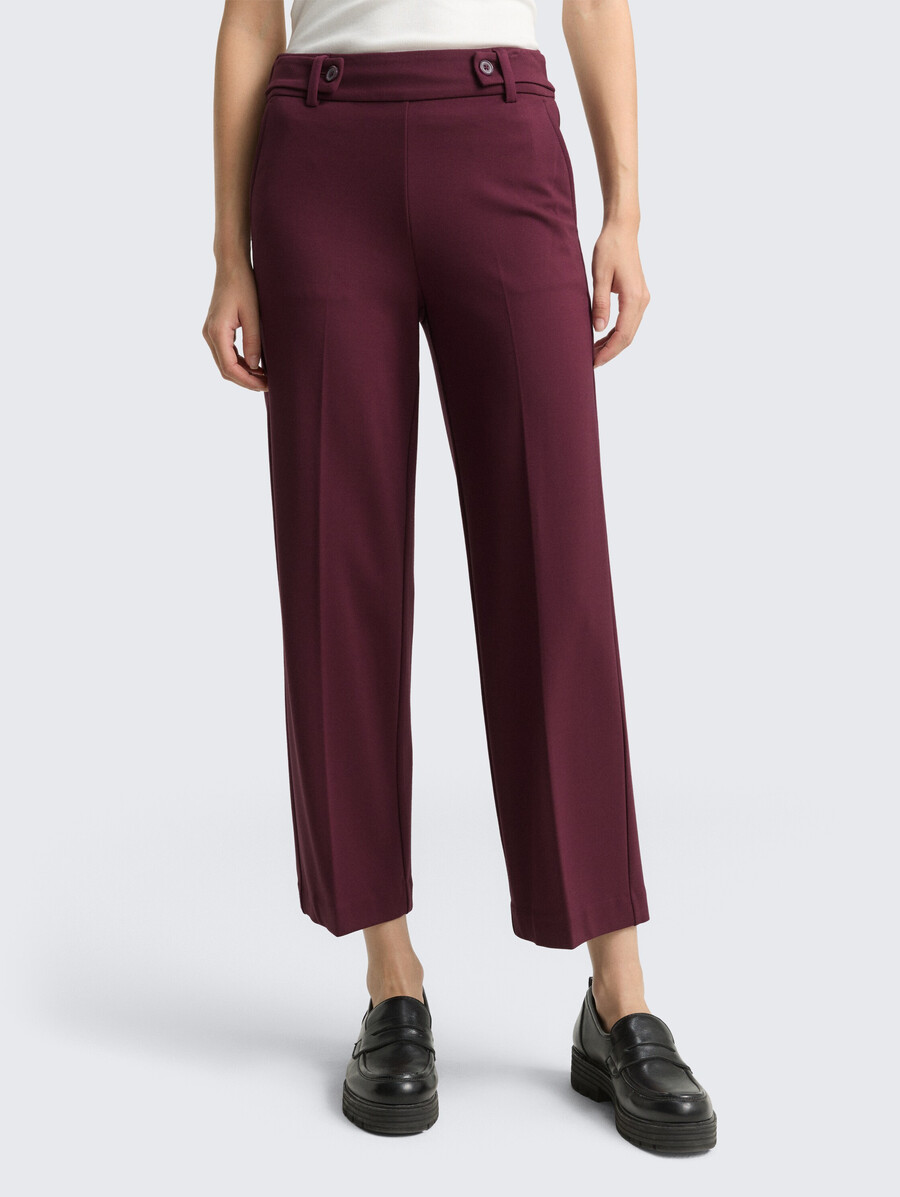 cropped ttmia straight pants