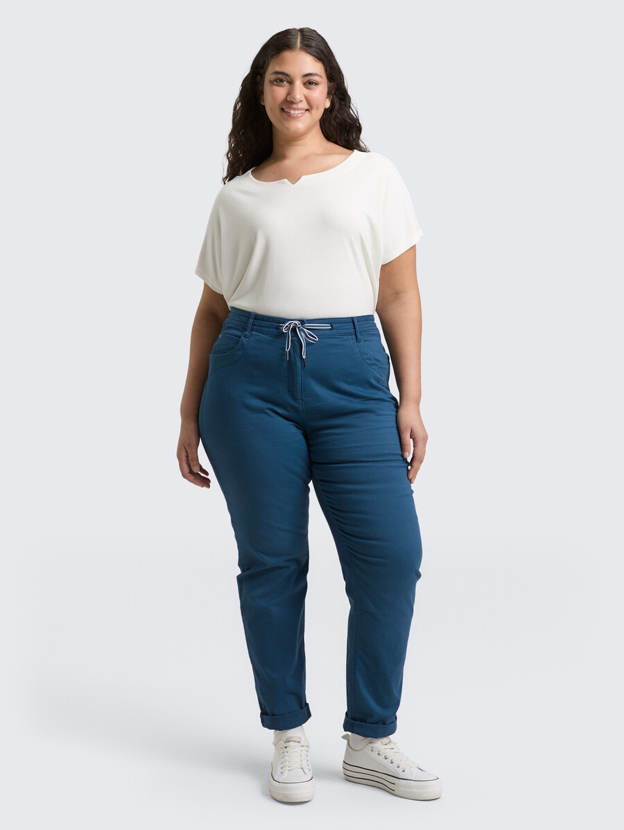 plus size – schmal geschnittene cropped-hose