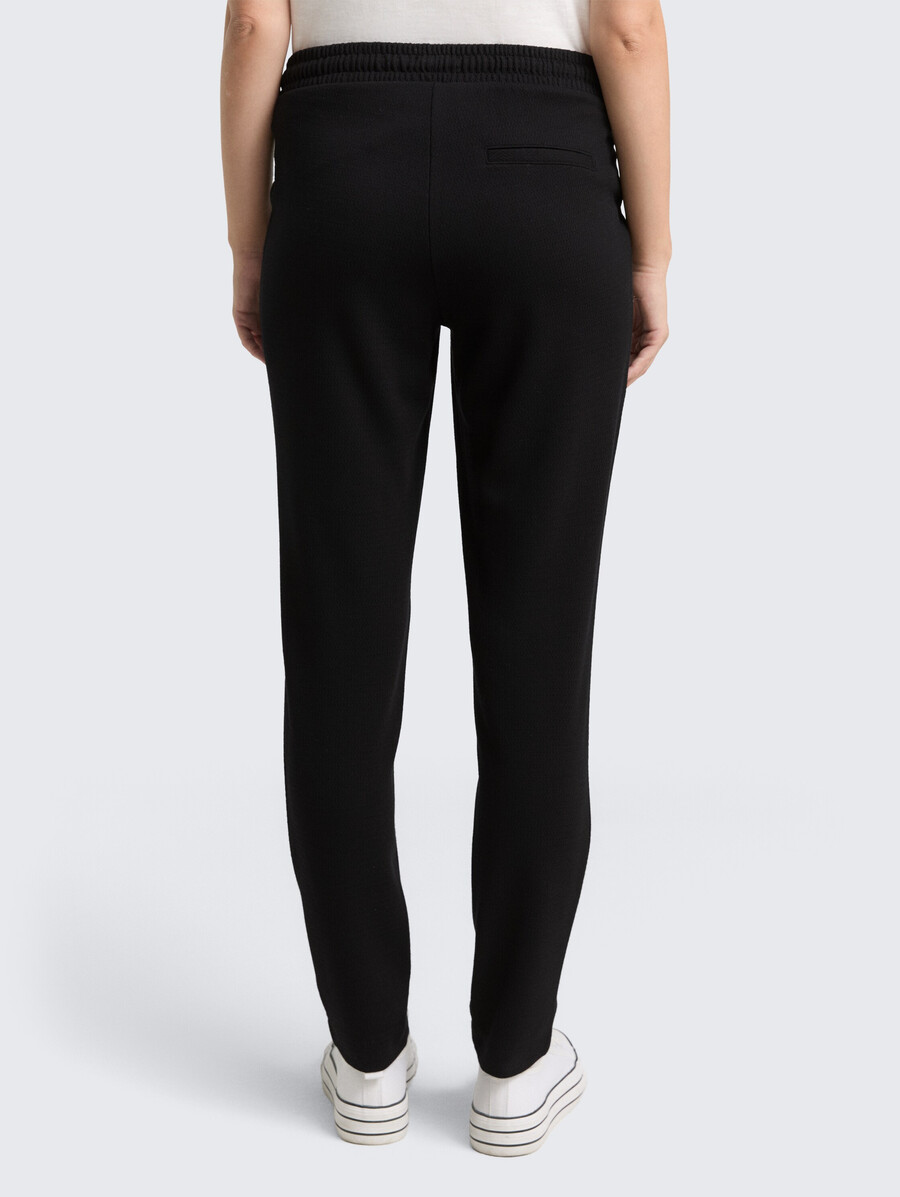 locker sitzende jacquard-hose mit kordelzug