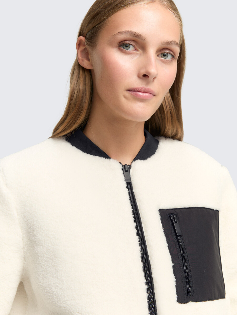 teddyjacke mit bomberkragen