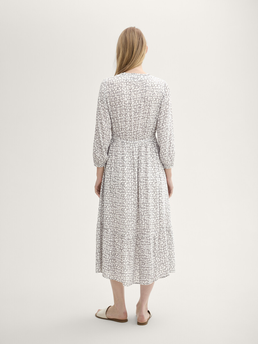 gemustertes maxikleid mit lenzing ecovero