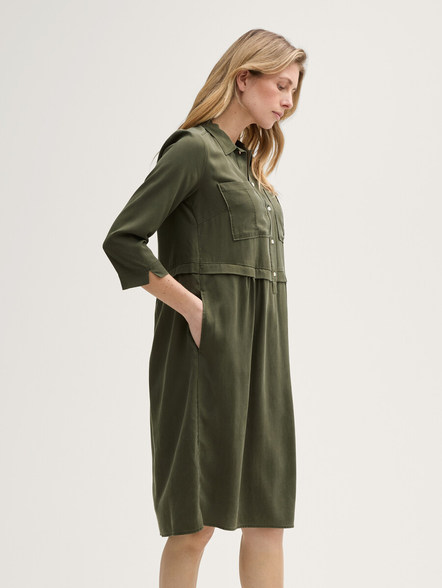 blusenkleid im utility-look