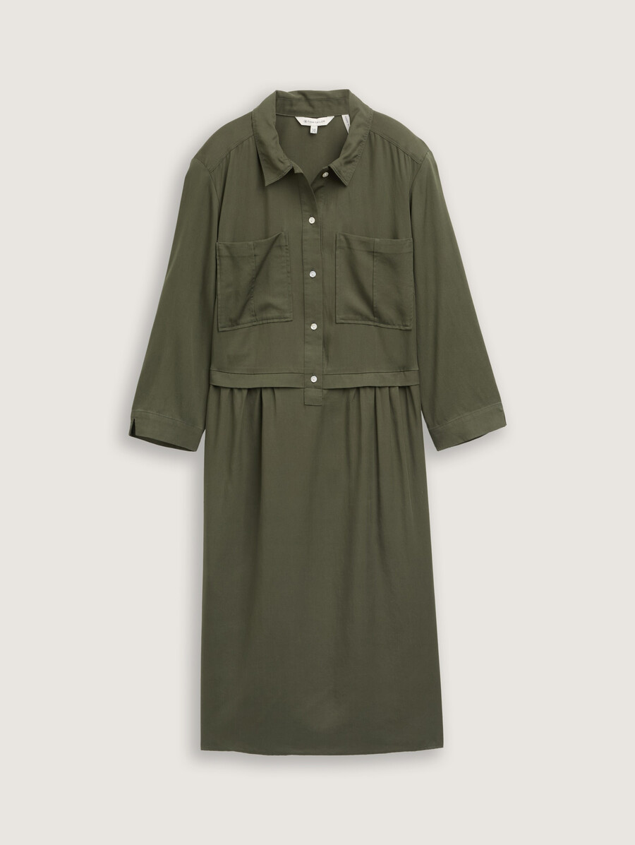 blusenkleid im utility-look