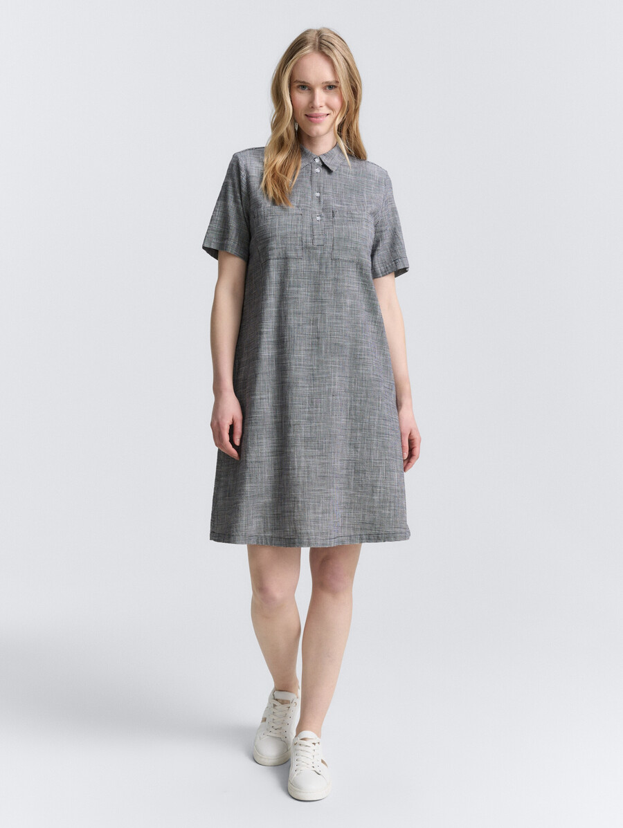 blusenkleid mit brusttaschen