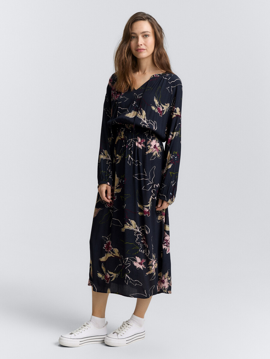 maxikleid mit blumenmuster
