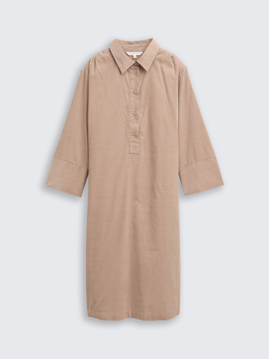 cordkleid mit kragen