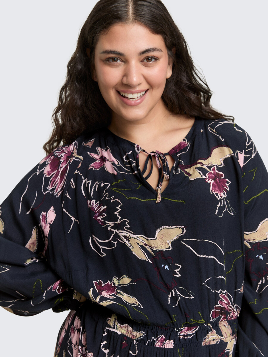 plus size - maxikleid mit blumenmuster