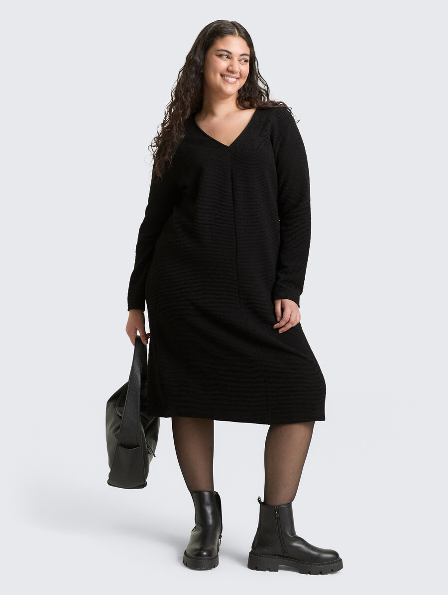plus size – kleid mit glitzereffekt
