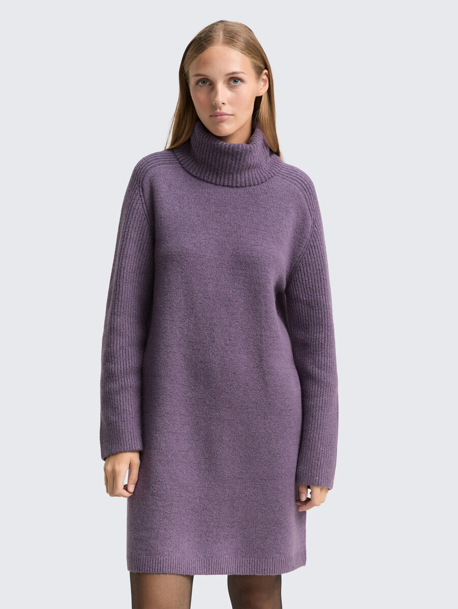 minikleid mit rollkragen