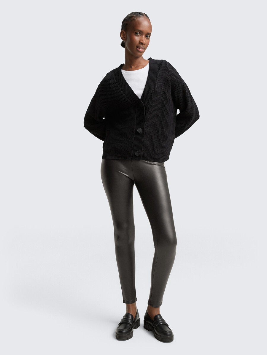 leggings in lederoptik