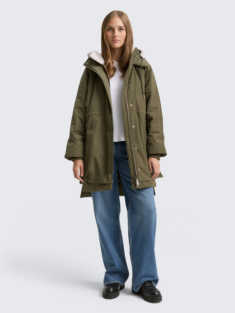 winterparka mit kapuze