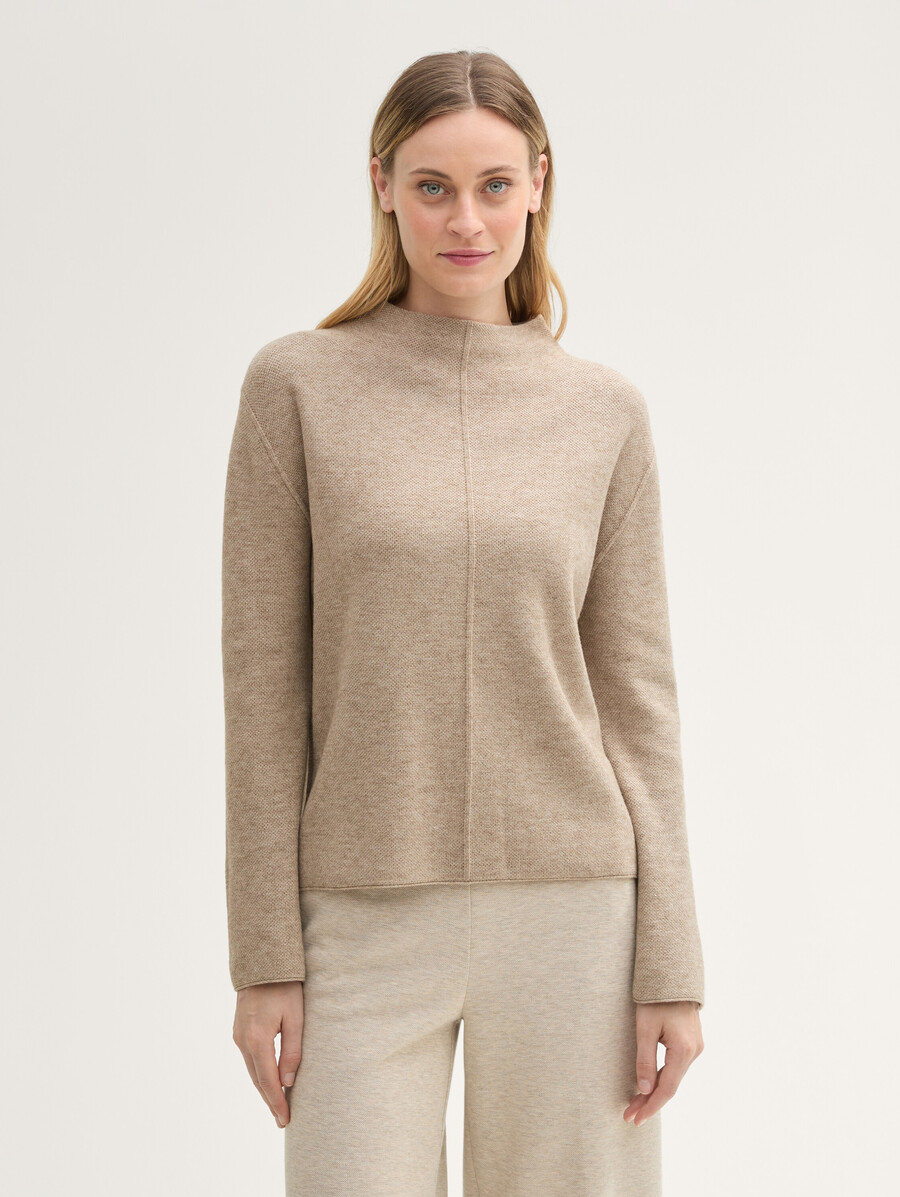 strickpullover mit lenzing ecovero