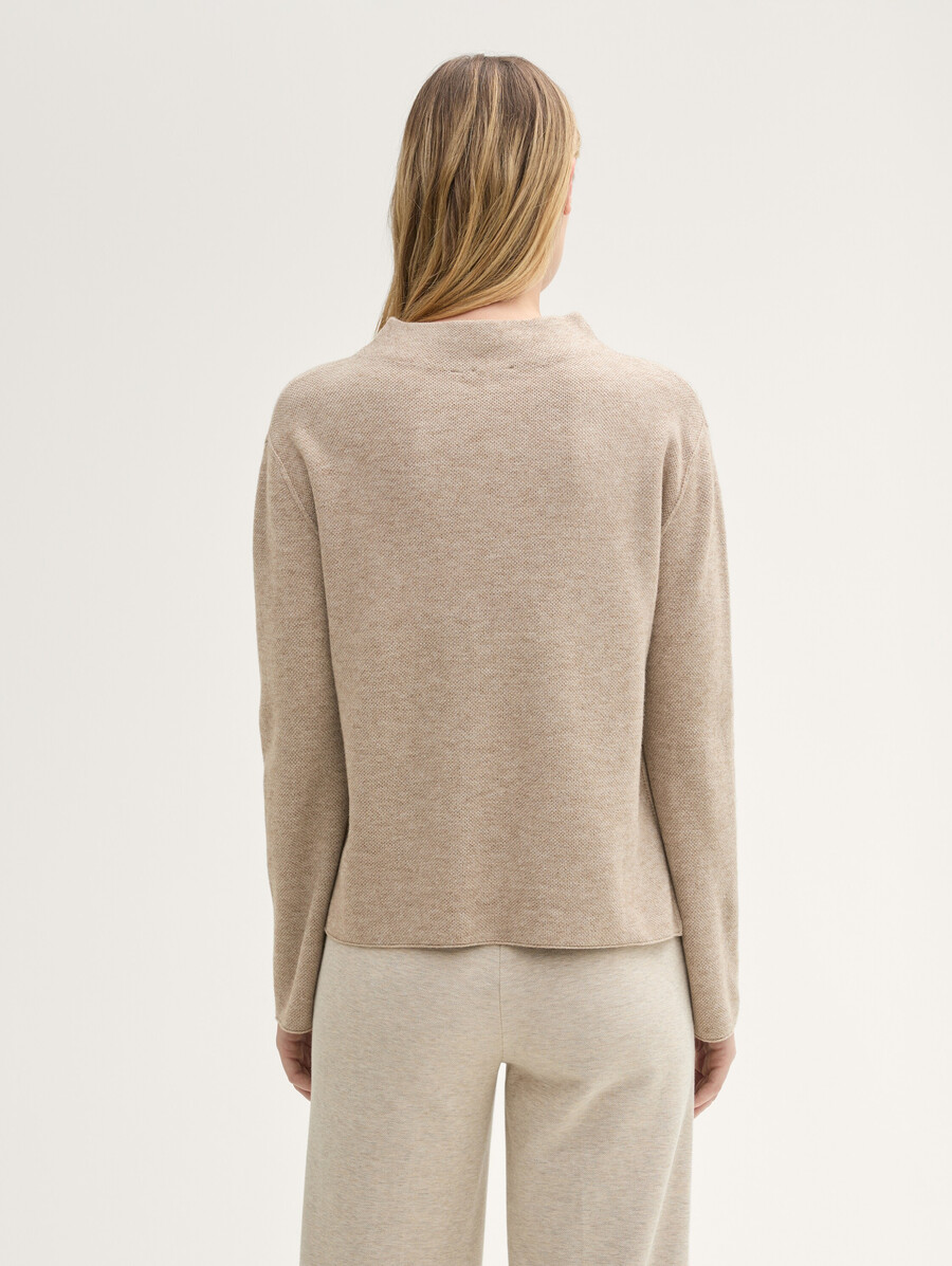strickpullover mit lenzing ecovero