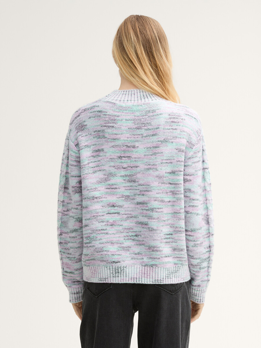 pullover mit zopfmuster