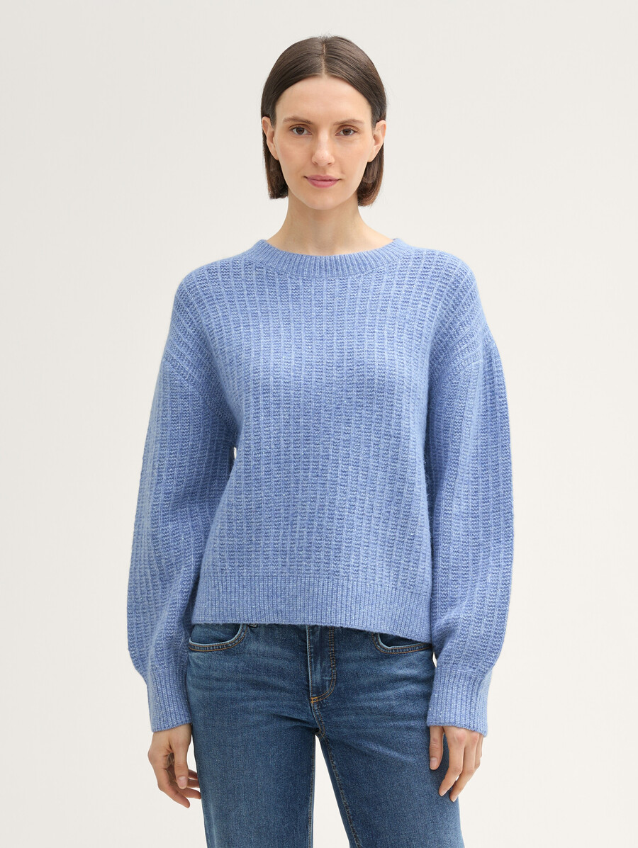 strickpullover mit pailletten