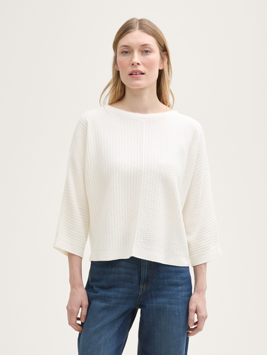 locker geschnittener strickpullover