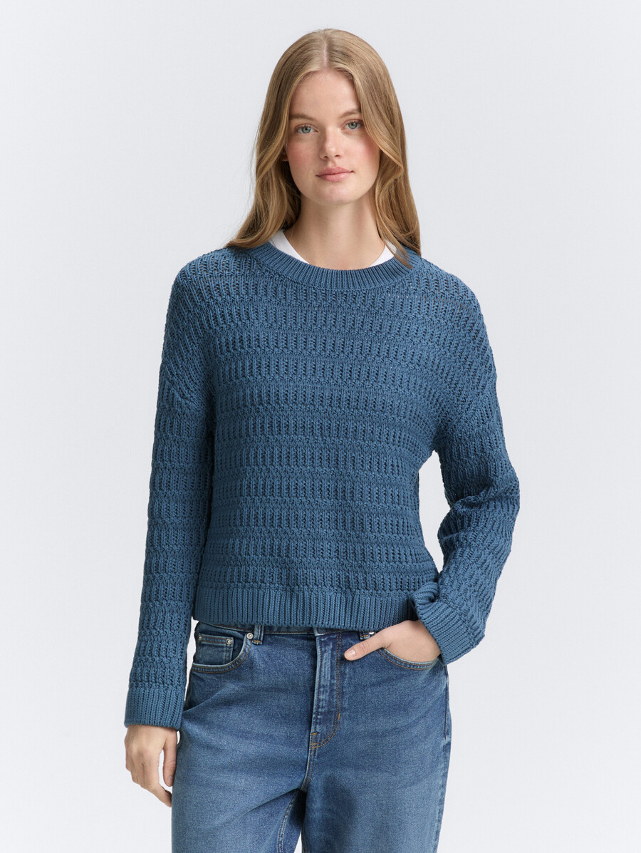 strickpullover in lockerer passform