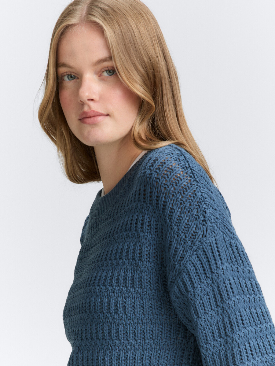 strickpullover in lockerer passform