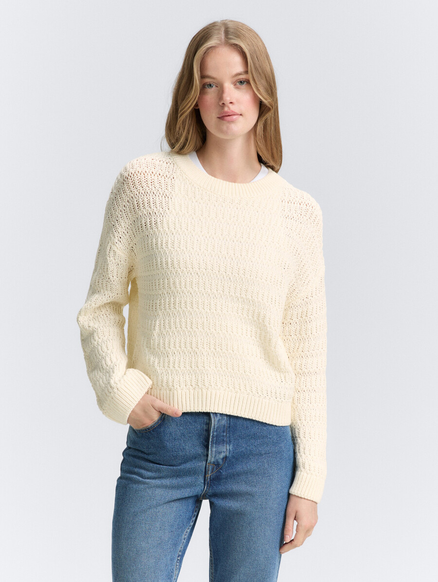 strickpullover in lockerer passform