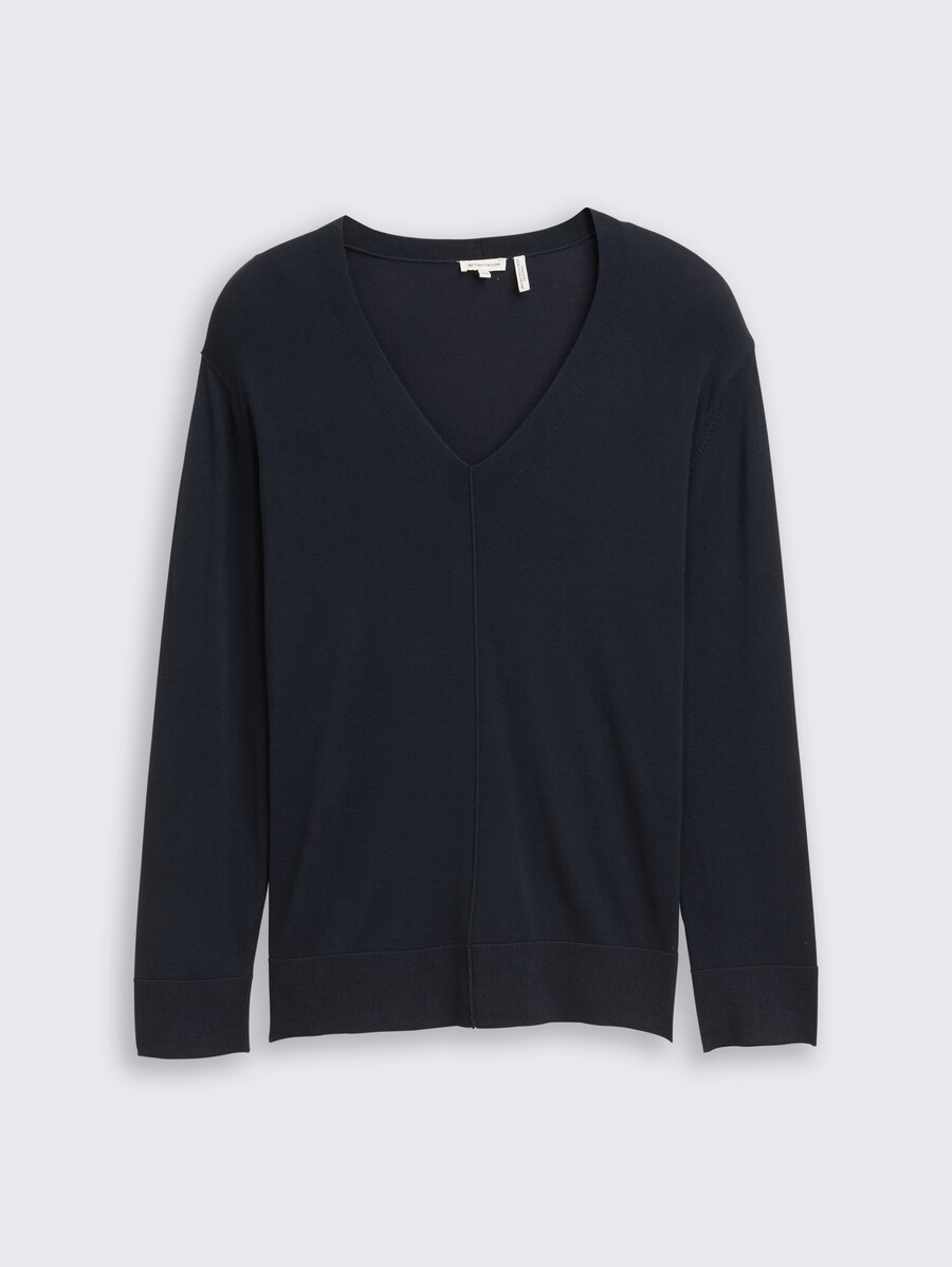 plus size – locker sitzender strickpullover