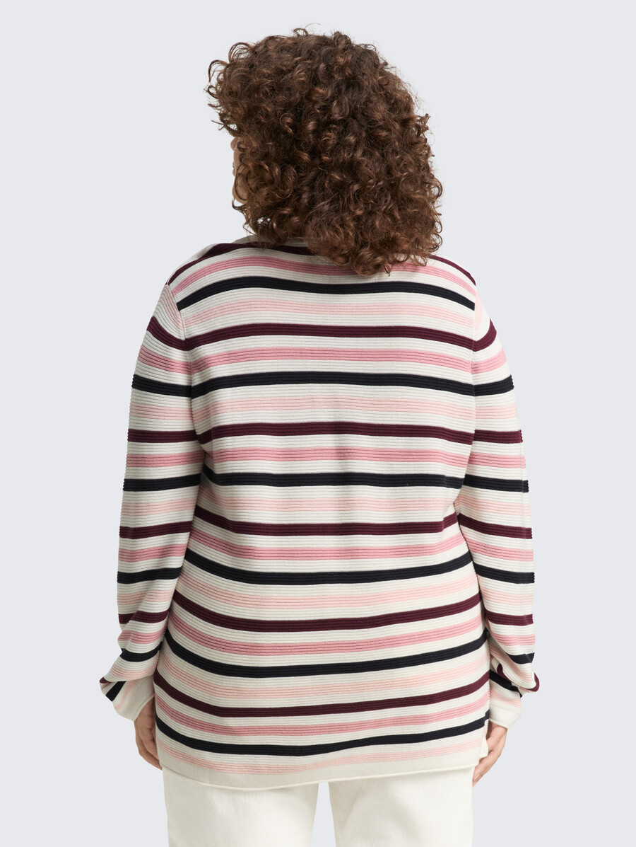 plus size – strickpullover aus bio-baumwolle