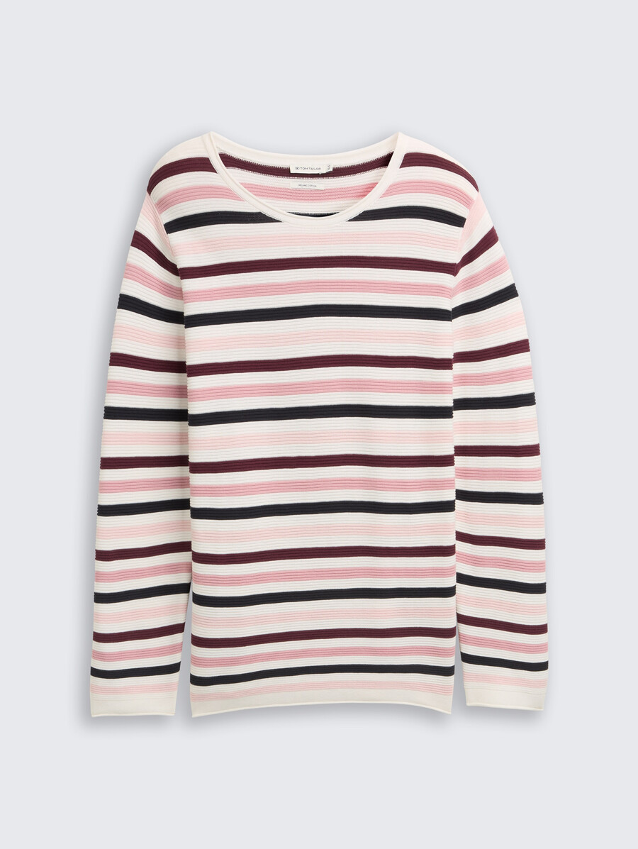 plus size – strickpullover aus bio-baumwolle