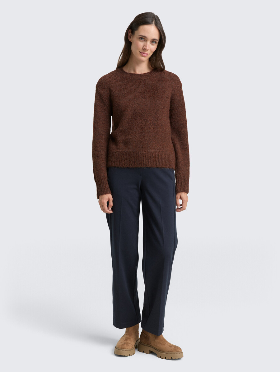 strickpullover mit wollanteil
