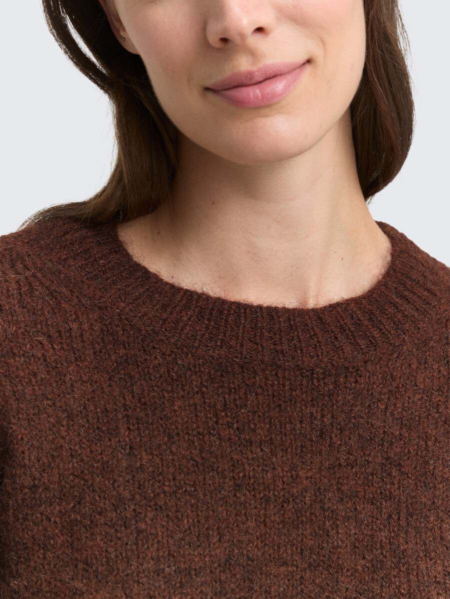 strickpullover mit wollanteil