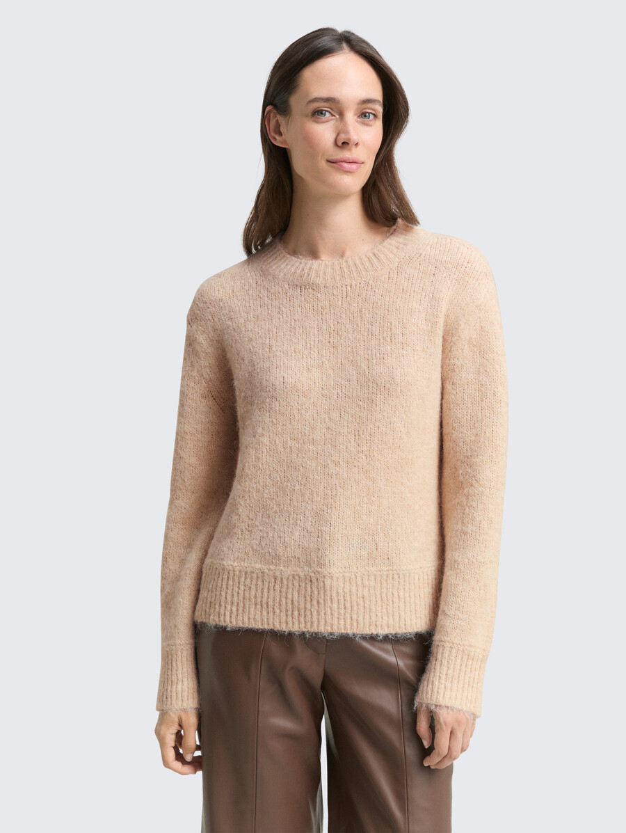 strickpullover mit wollanteil