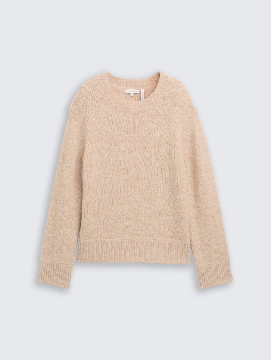 strickpullover mit wollanteil
