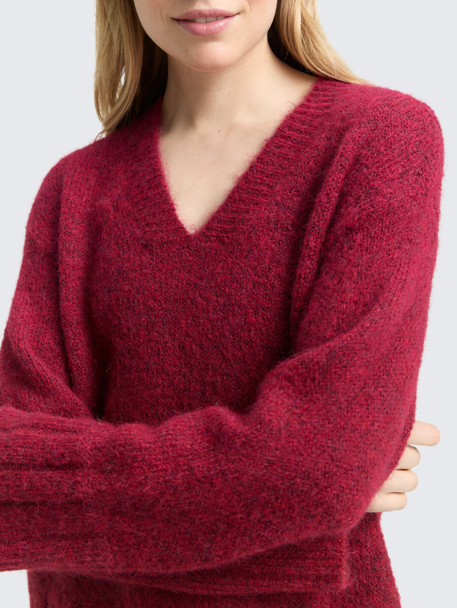 oversize-strickpullover mit wollanteil