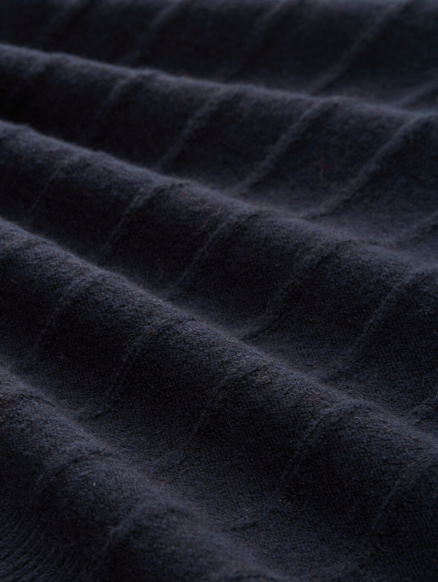 rippstrickpullover mit wollanteil