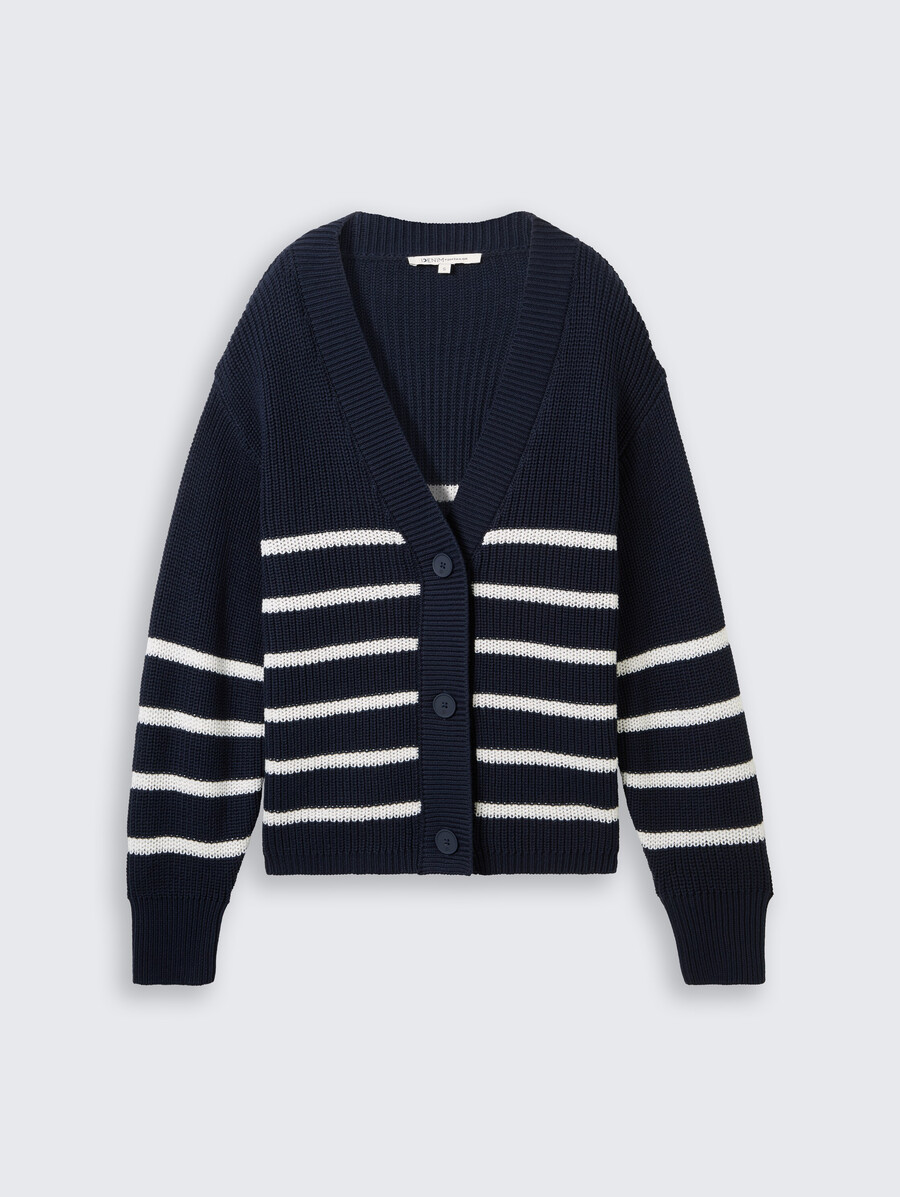 strickjacke mit v-ausschnitt