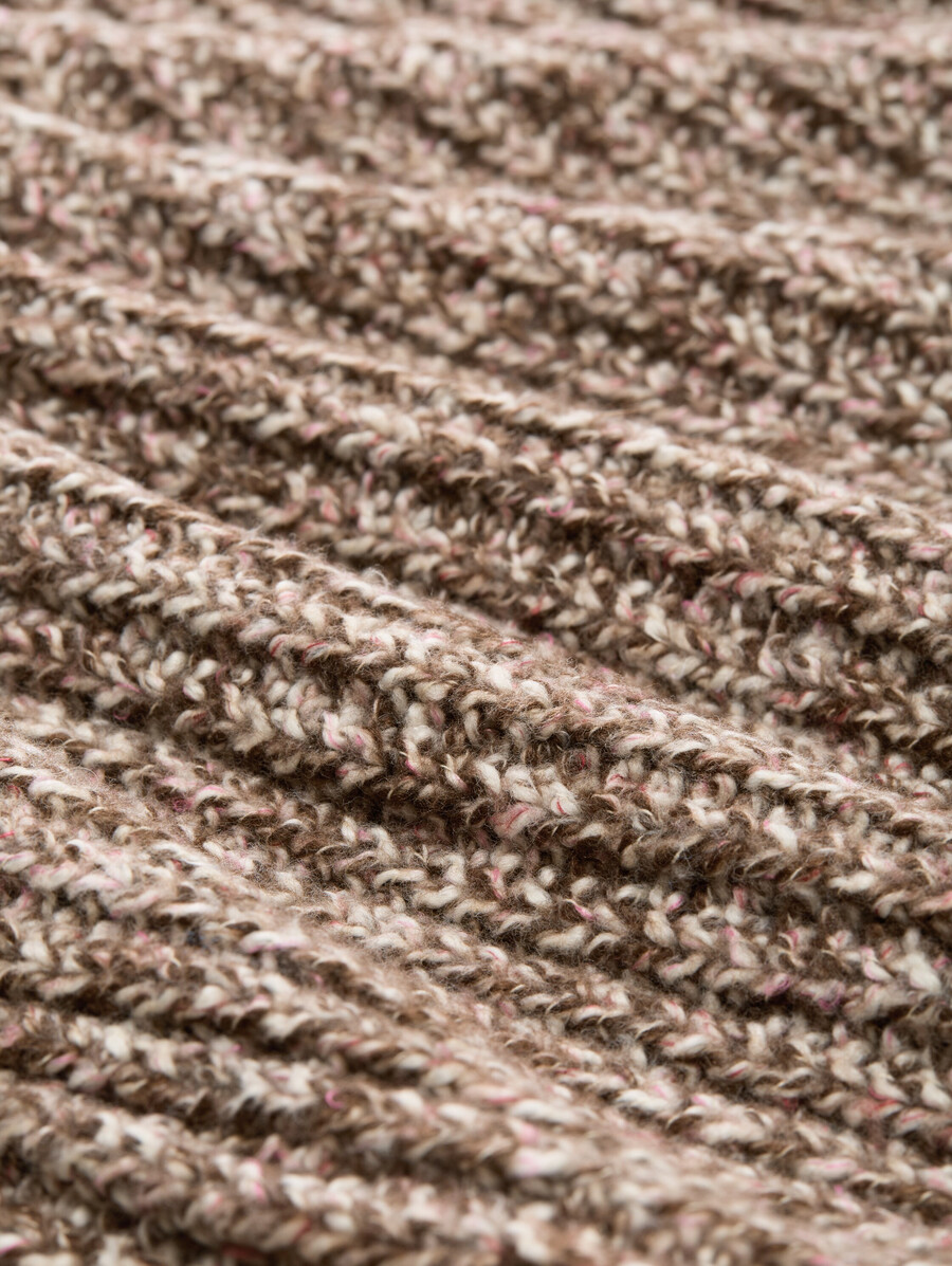 lässig geschnittene strickjacke in melange-optik