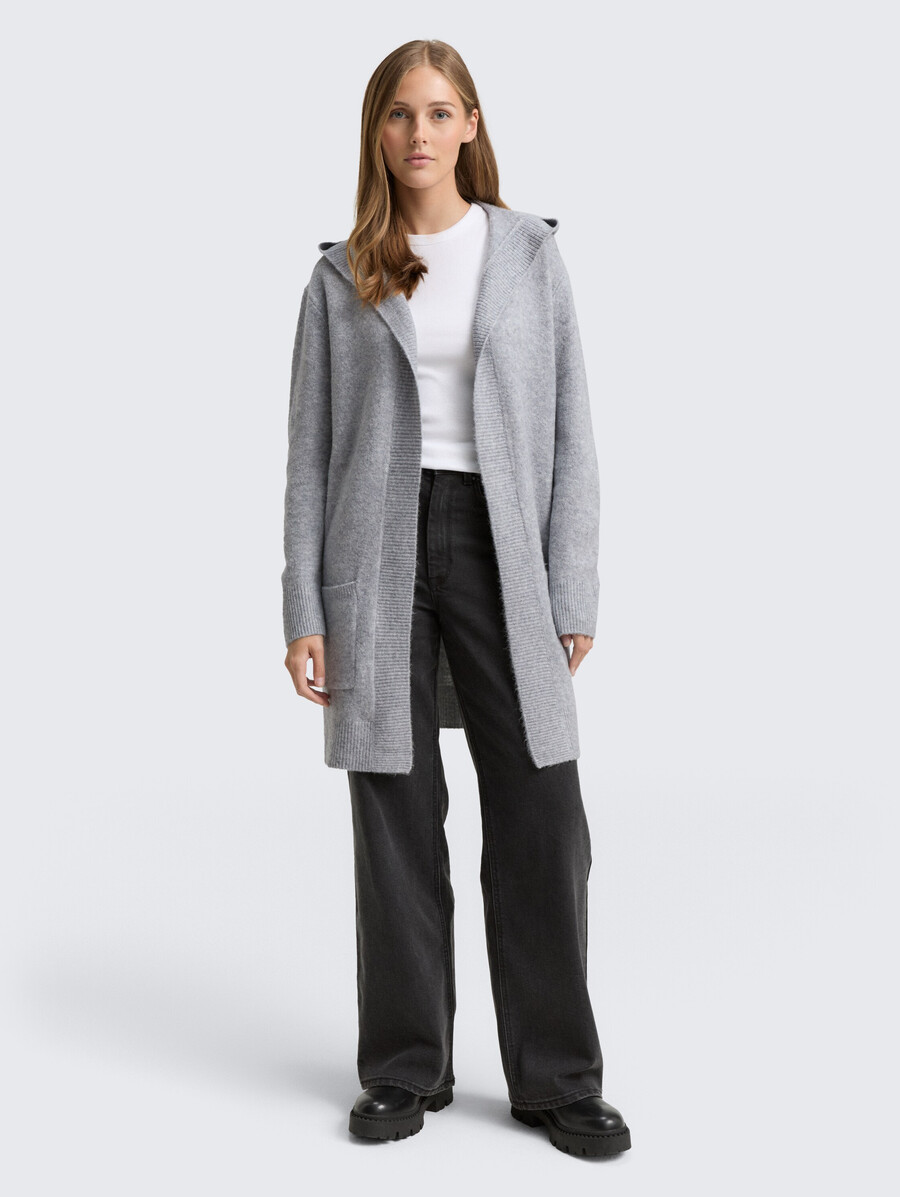strickjacke mit kapuze