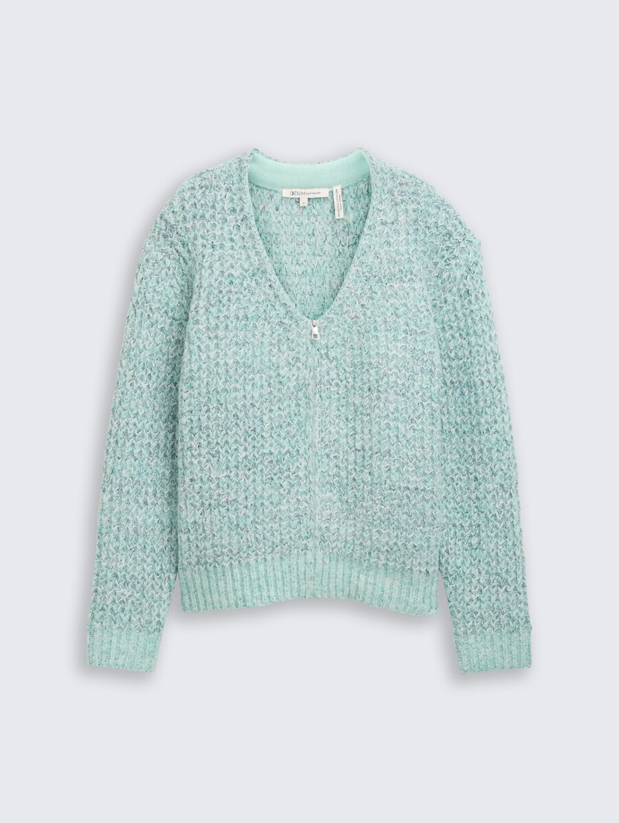 strickjacke in lockerer passform mit wollanteil