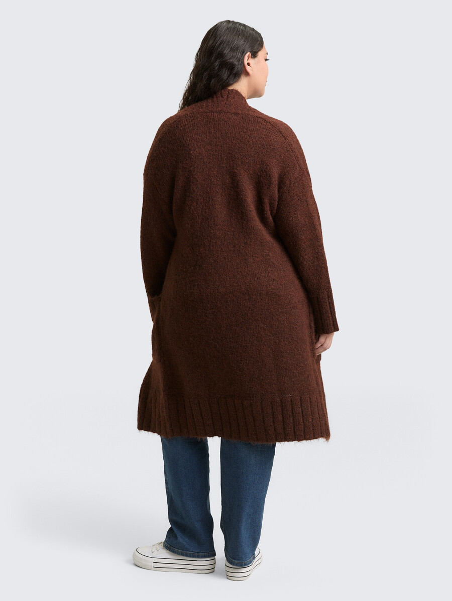 plus size – oversize-cardigan mit wollanteil