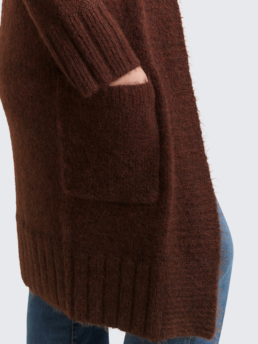 plus size – oversize-cardigan mit wollanteil